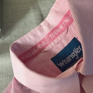 Wrangler Western Shirts / men’s / pink ribbon /sizeM